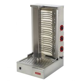 Gyros grill kébab électrique 55 kg, triphasé