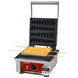 Gaufrier électriqueépi sur bâtonnet4 pcs.avec minuterie