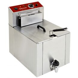 Friteuse électrique "S Power" à poser 12 Lt. avec vidange, Snack