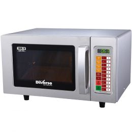 Four micro-ondes en inox, 1000 W., digital