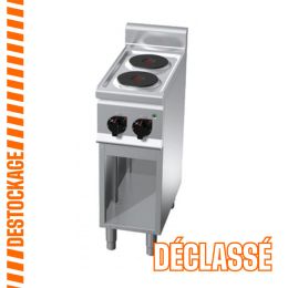 Plan de cuisson électrique 2 plaques rondes Ligne 600sur coffre