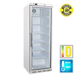 Armoire de congélation Vitréeblanche 400L