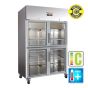 Armoire réfrigérée GN2/1 1200L + 4 portillons vitrés