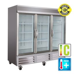 Armoire réfrigérée Style US 3 portes vitrées