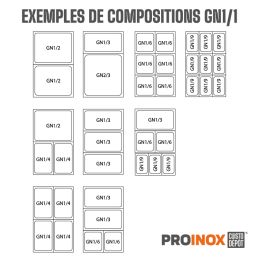 Saladette réfrigérée vitrée 2 portes sur groupe prof. 700 - v2