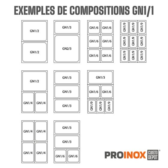 Desserte réfrigérée centrale tropicalisée 1 porte + 2 Blocs 3 tiroirs Gastro Prof. 700 mm Inox