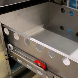 Table réfrigérée 1 porte + 2 Blocs 2 tiroirs, Prof. 700 mm, centrale