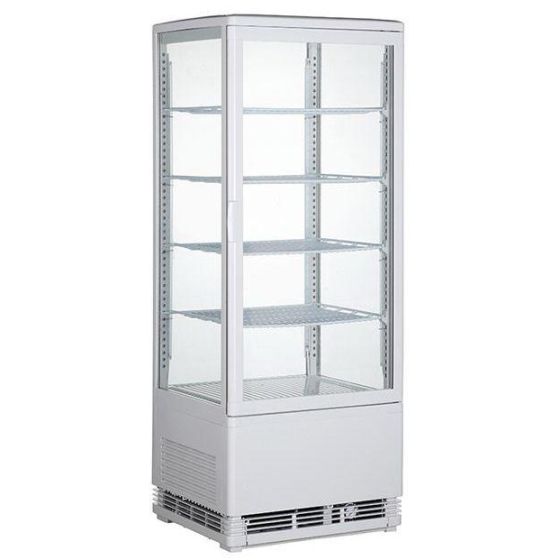 Mini vitrine réfrigérée à poser blanche 98 Litres