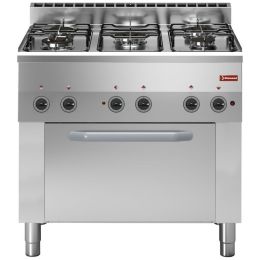 Fourneau 5 feux gaz, Four électrique à convection 4x GN1/1, Ligne 600