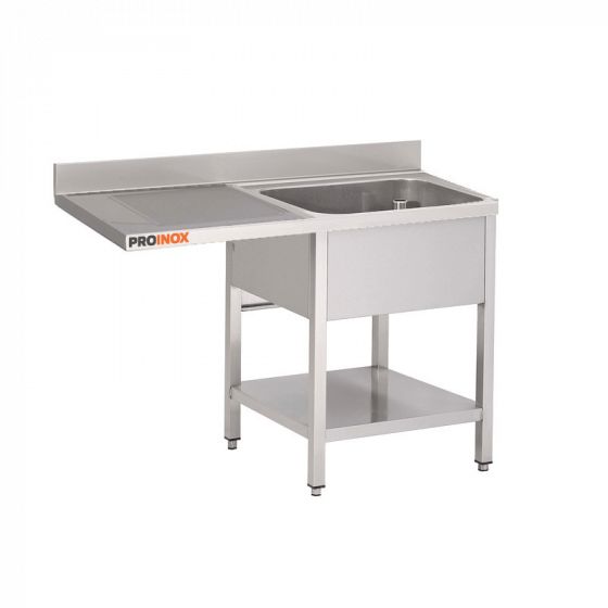 Plonge inox esp LV L1400XP600XH850MM EG gauche 1 bac