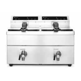 Friteuse à induction avec robinet de vidange - 2 x 8L