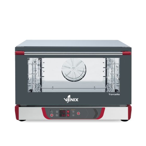 Four pâtissier compact à convection 3x600x400mm avec humidificateur 3,4kW Digital