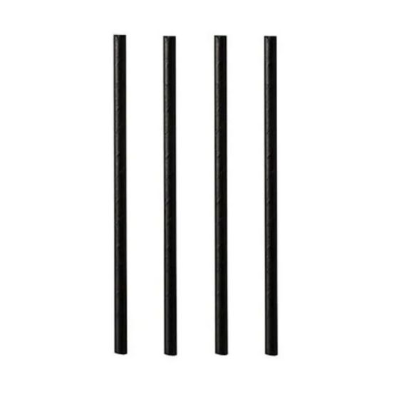 Paille noire papier Ø 0,60 cm (250 pièces)