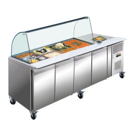 Salad'bar 4 portes, 4xGN/1, Prof. 700 mm