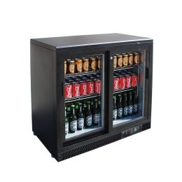 Arrière bar compact 2 portes coulissantes, Ht. 870mm - v2