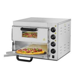 Four à pizza électrique monophasé pour comptoir 2 chambres