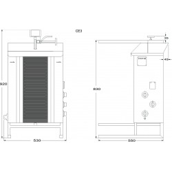 Doner kebab électrique 30kg