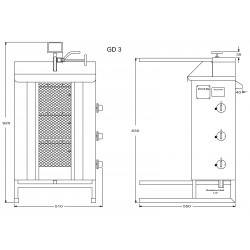 Doner kebab gaz 40kg