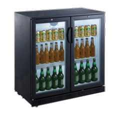 Arrière bar compact 2 portes battantes
