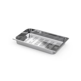Plat perforée inox GN1/1 en acier inoxydable AISI304 Ht. 65 mm