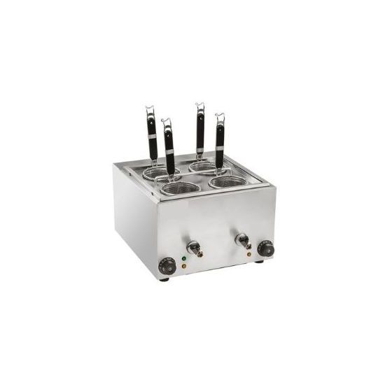 Cuiseur à pâtes électrique, 4 paniers, Pro Inox