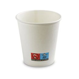 Gobelet blanc carton 20cl (100 pièces)