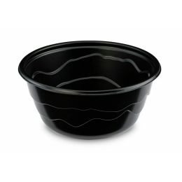 SALADIER ROND NOIR 150X150X72 MM 750 ML (20 pièces)