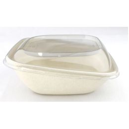 Saladier incliné carré beige, 75cl (50 pièces) - v2