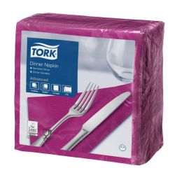 Serviette violet 39x39cm (150 pièces)