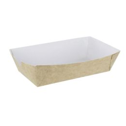 Barquette rectangulaire beige (500 pièces)