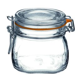 Bocal avec couvercle hermétique verre 10,6cm (6 pièces)