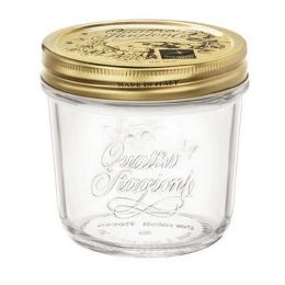Bocal avec couvercle hermétique verre 20cl (12 pièces)
