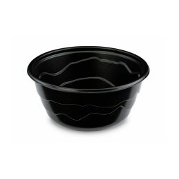 Saladier rond noir, 130 cl, 20 pièces