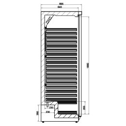 Armoire réfrigérée snack positive 600L Inox Combi - v2