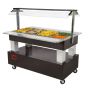 Buffet central chauffant mobile bain-marie - 4xGN1/1, Diamond