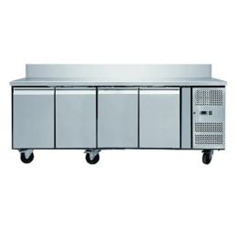 Desserte adossée snack 4 portesProf. 600 mm, Pro Inox