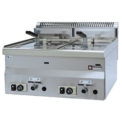 Friteuse gaz à poser 2 cuves 8 Litres