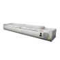 Vitrine à ingrédients couvercle inox 9 Bacs GN1/3 Prof. 395mm L2000mm