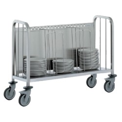 Chariot porte assiettes - pour 200 assiettes