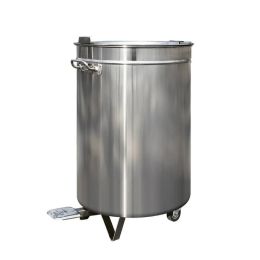 Poubelle inox à pédale 95 L