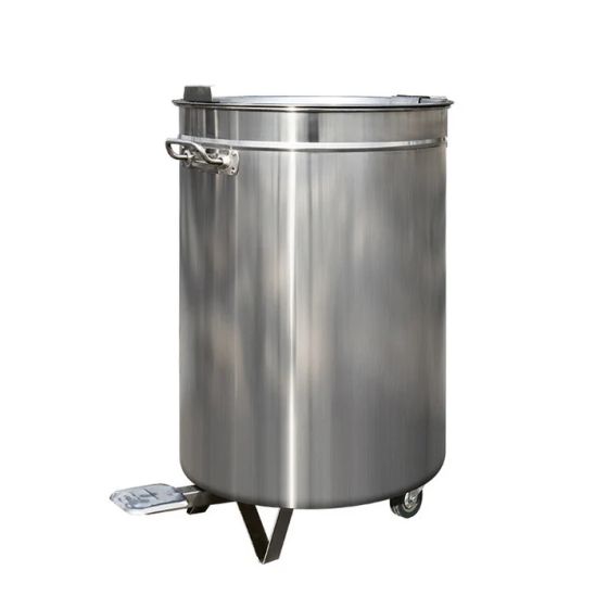 Poubelle inox à pédale 95 L