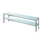 Etagère du chef inox  L1800xP350mm  2 plateaux