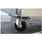 Kit roues pivotantes x4 sur platine avec frein (pour meubles bas)