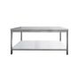 Table inox centrale 800 x 600 x 850 mm
