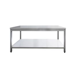 Table inox sans dosseret avec étagère basse 1200 x 700 x 850 mm