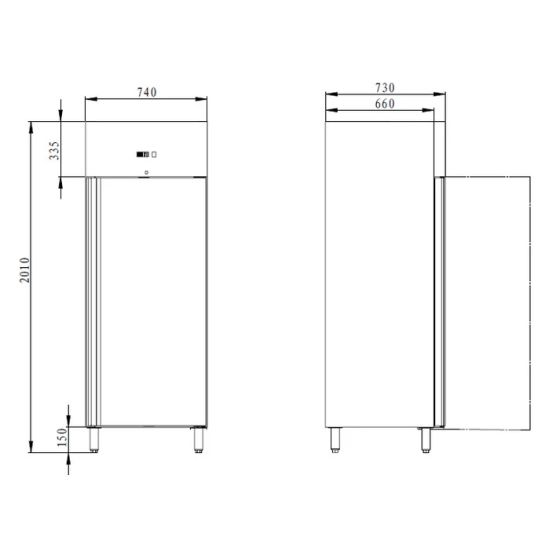 Armoire réfrigérée 600L positive - v3