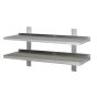 Etagère murale inox 2 tablettex 1000 x 300 mm