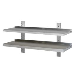 Etagère murale inox 2 tablettex 1000 x 300 mm