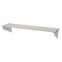 Etagère murale plateau ajouré inox Prof.300 1400x300mm