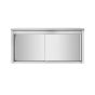 Placard haut en inox à portes coulissantes 1500 x 400 x 650 mm